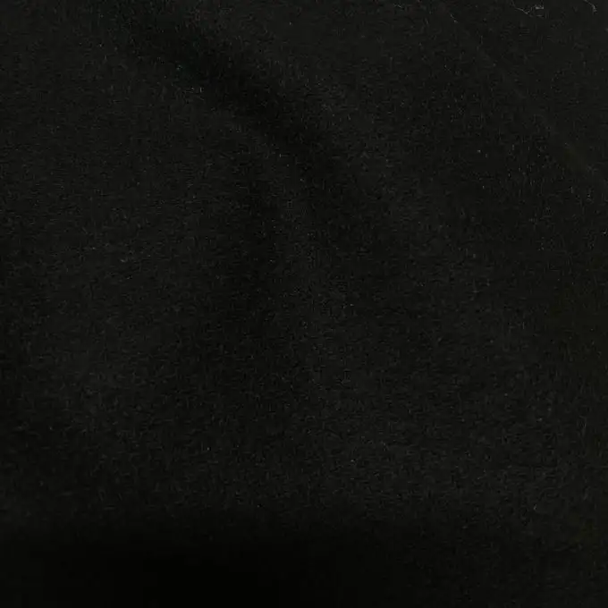 Tessuto lana cappotto Lucerna nero - Origine Italia