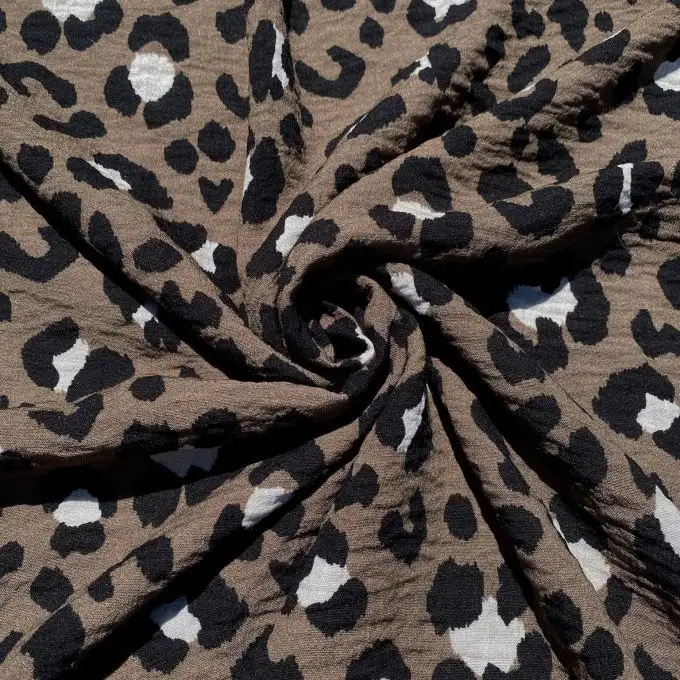 Tessuto viscosa flammata Mara leopardato - My Dress Made