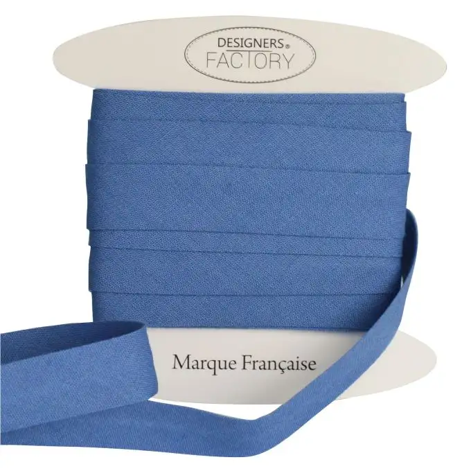 Nastri in sbieco in cotone blu indaco per 10 metri - designers-factory