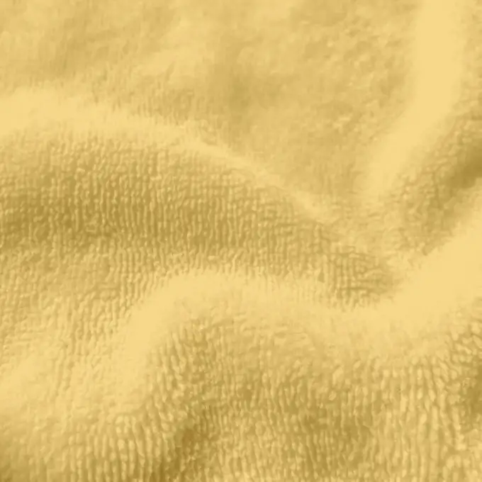 Tessuto spugna bambù morbido unito giallo limone