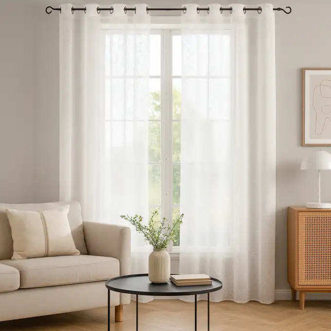 Tenda ricamata liane Vancouver 140 X 240 cm