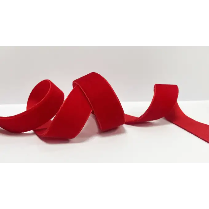 Nastro in velluto rosso 23mm