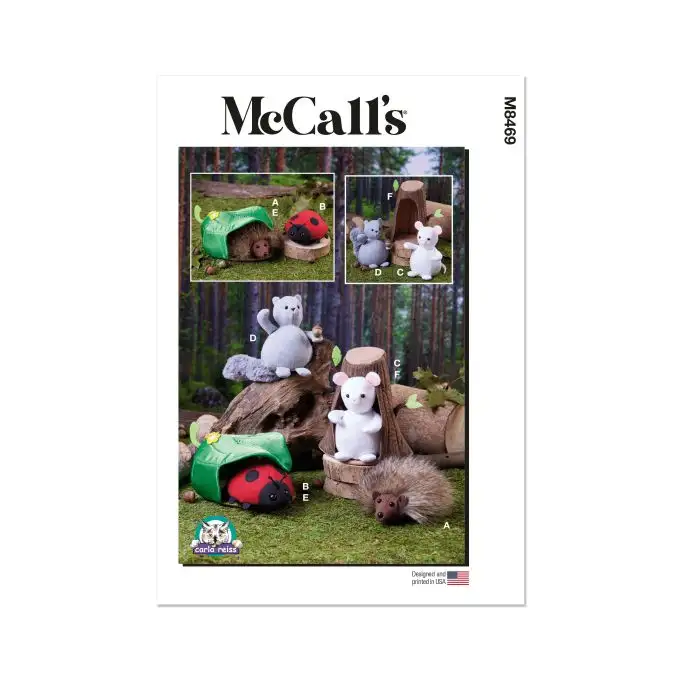 Modello Mc Call's M8469OS Decorazione Bambola Animale Peluche