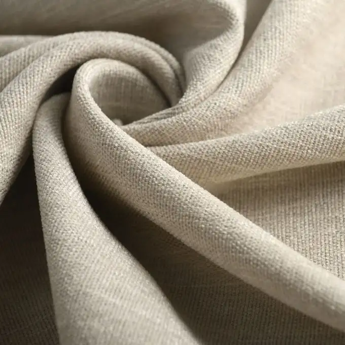 Tessuto velluto chenille Lanca ecru