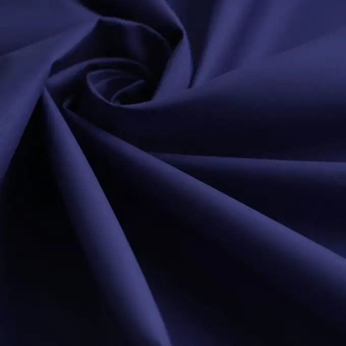 Tessuto popeline cotone blu uniforme