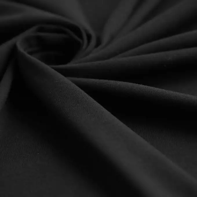 Tessuto jersey elastico lingerie bis nero