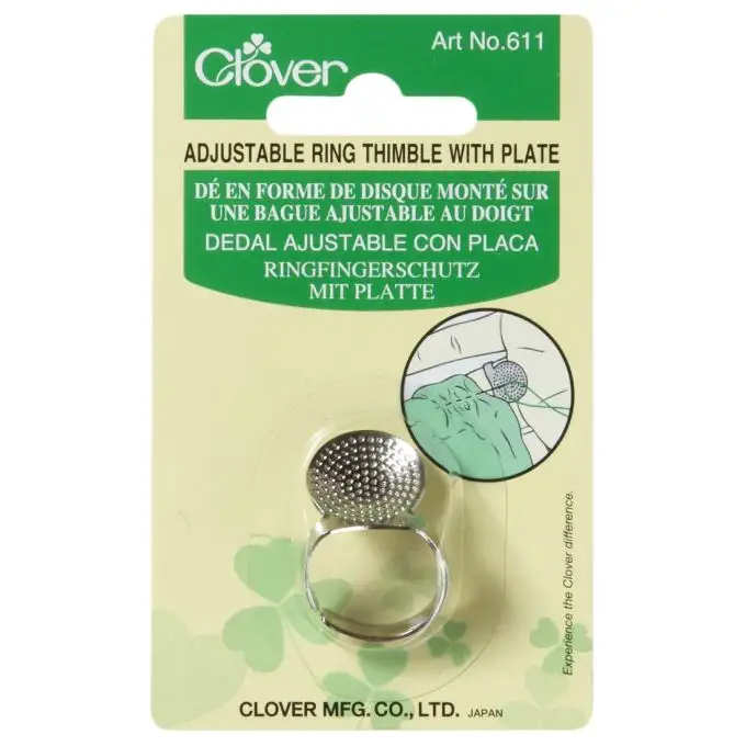 Dado da cucire ad anello con piastra - Clover