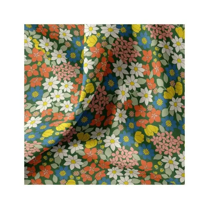 Tessuto cotone margherite