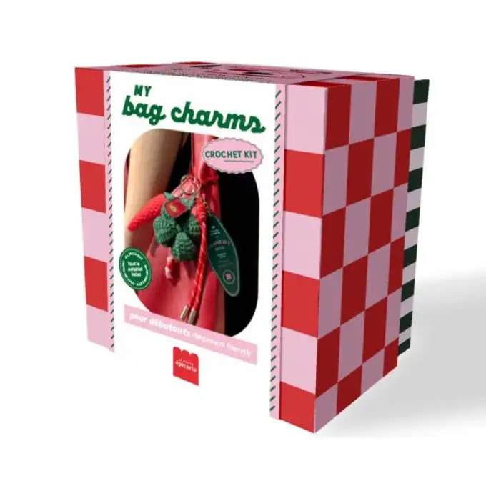 Kit fai da te uncinetto - Portachiavi peperoncino fortunato - La Piccola Gastronomia