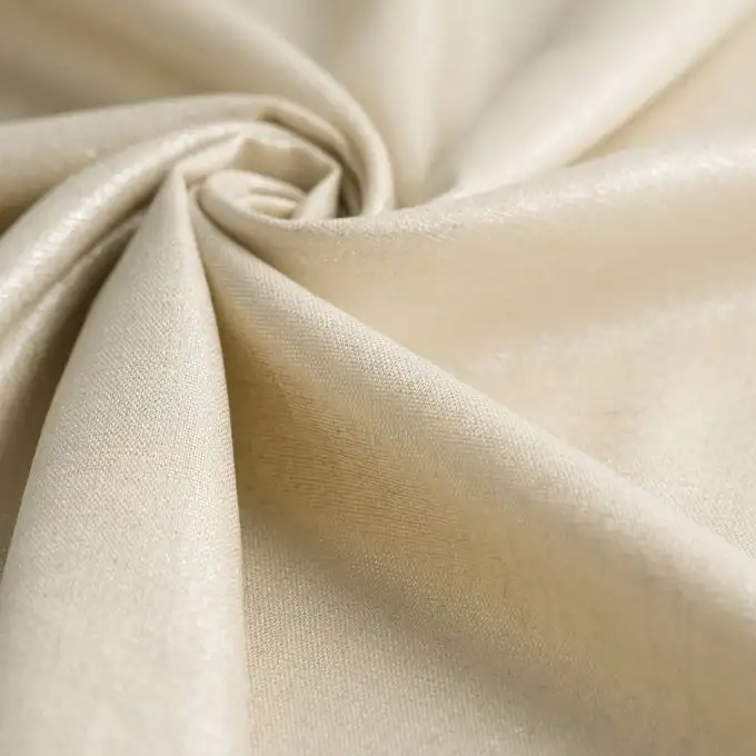 Tessuto tela viscosa lino oro