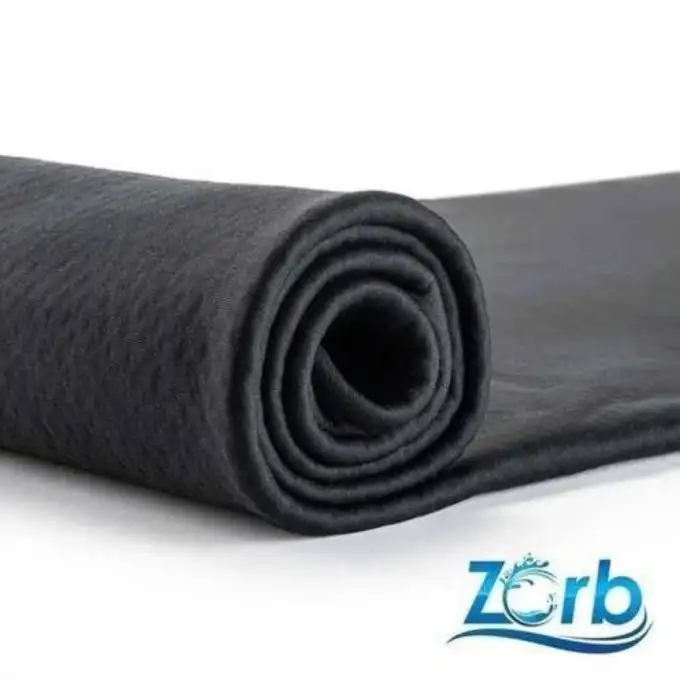 Tessuto ZORB 4D cotone bio super assorbente antimicrobico nero
