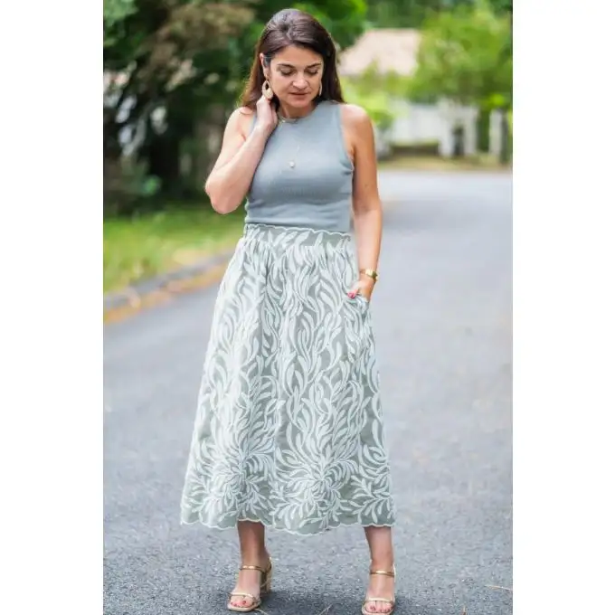 Modello Louise gonna donna dalla 34 alla 52 - Clématisse Pattern