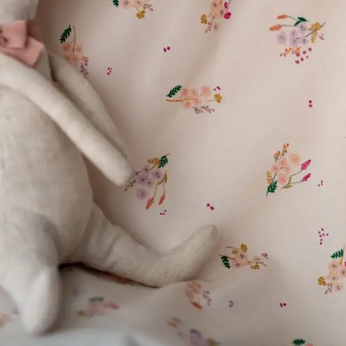 Tessuto satin di cotone Rosebuds - Lise Tailor