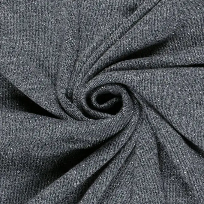 Maglia lavorata morbida lurex blu