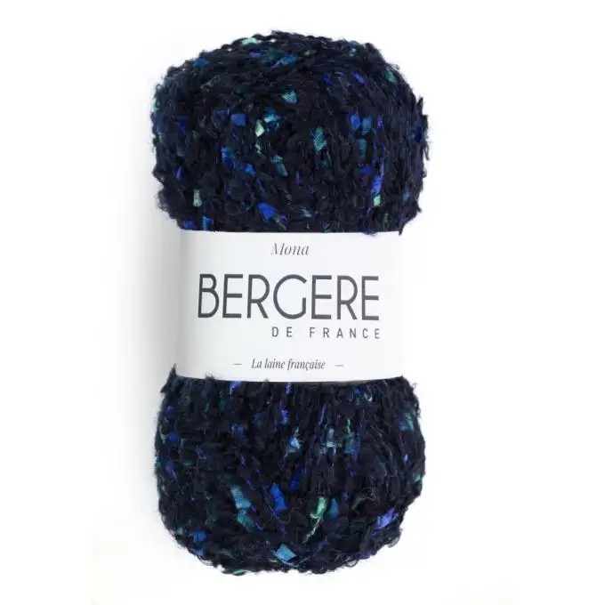 Pelote di lana Bergère de France Mona marine paon N°11155