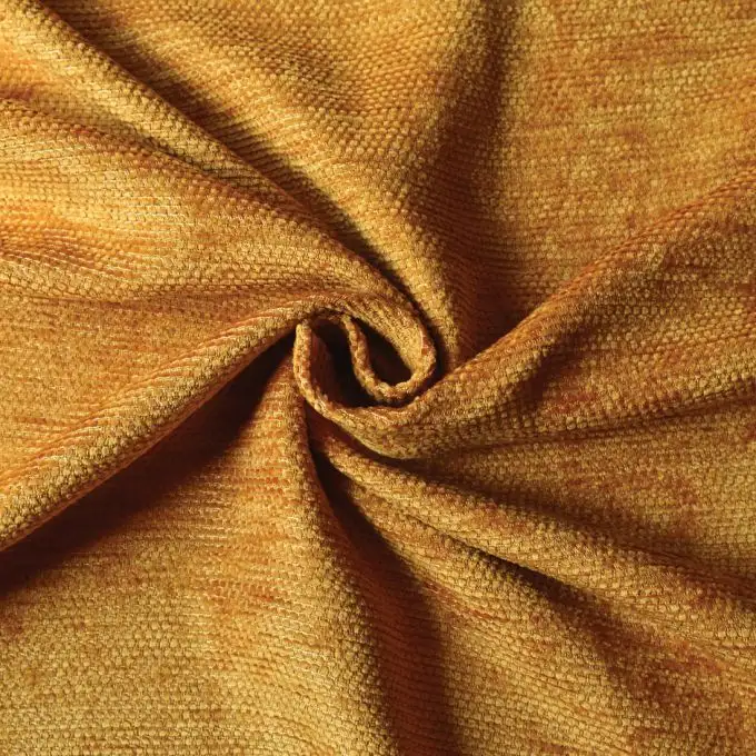 Tessuto velluto chenille giallo qualità sedile