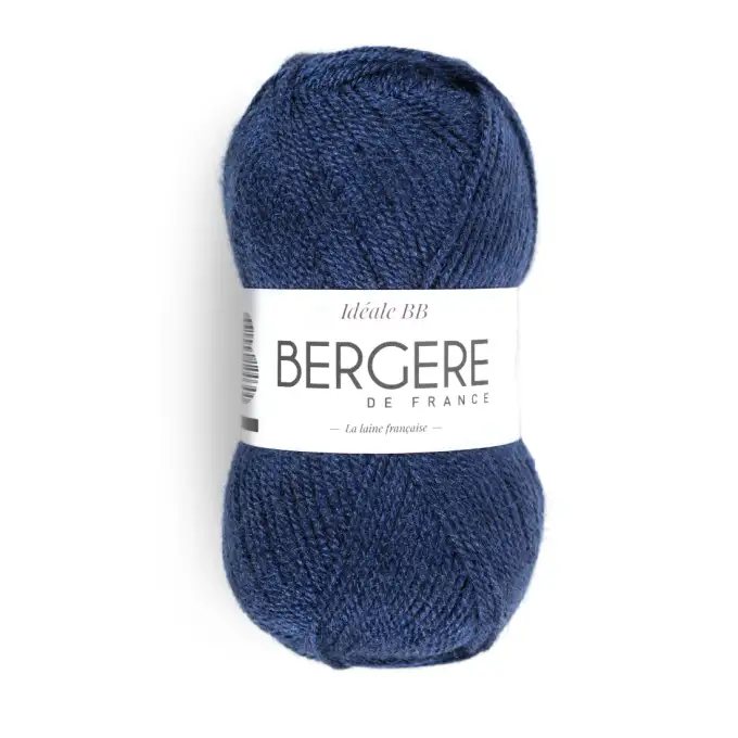 Pelote di lana Bergère de France ideale BB blu scuro N°11119