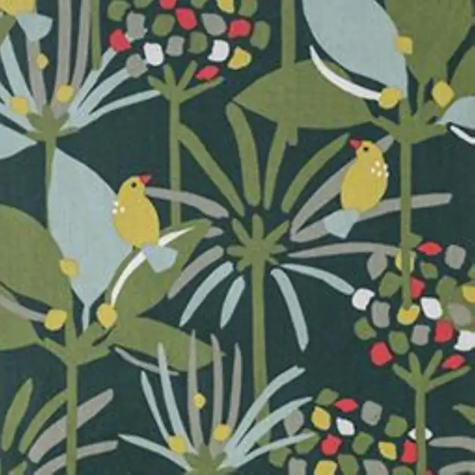 Tessuto cretonne rivestito Edbono blu