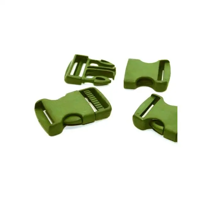 Set di 3 fibbie a apertura rapida verde oliva