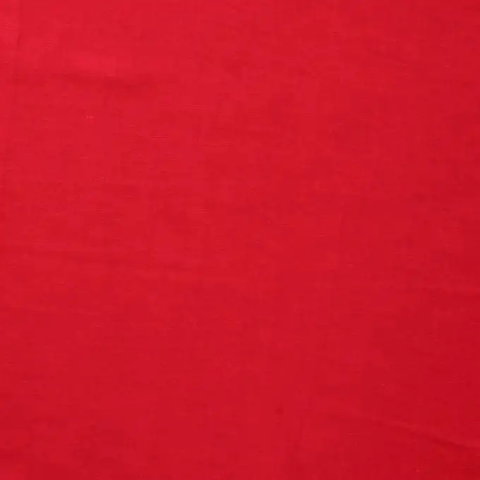 Tessuto voile lino viscosa fluido rosso