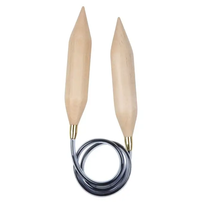 Aghi circolari fissi basix in betulla 100 cm x 20 mm - Knit Pro