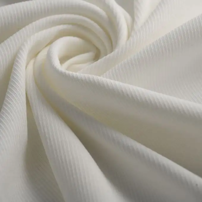 Tessuto a coste 2 x 2 non tinto