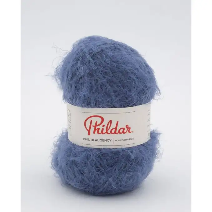 Pelote di lana Phildar Beaugency blu Faience