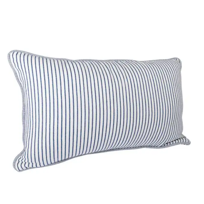 Fodera per cuscino righe sottili blu 30x50cm