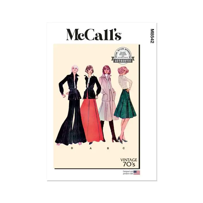 Modello Mc Call's M8542A Donna giacca gonna tango pantaloni 32 a 42