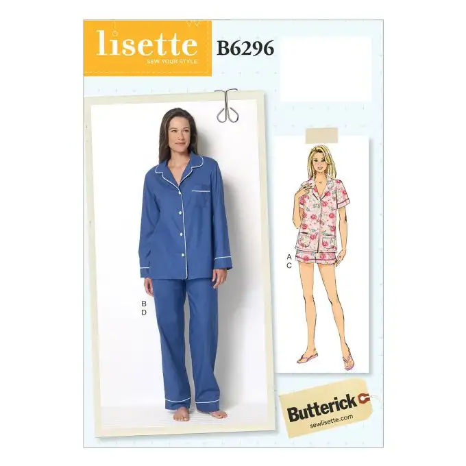 Modello Butterick B6296A5 pigiama Donna 34-42