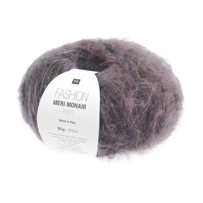 Fashion Meri Mohair Print – Morbidezza a righe e vaporosa