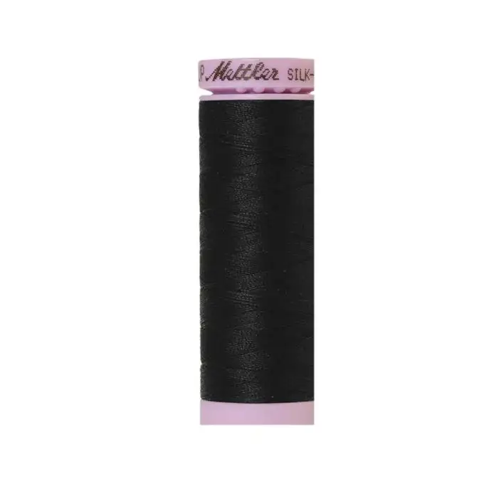 Bobina di filo mettler silk finish cotone 150m nero col 4000
