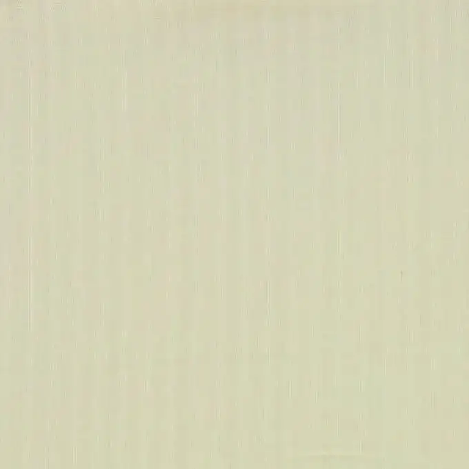 Tessuto voile di cotone a rete rigato ecru