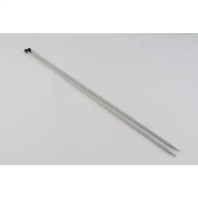 Aghi da maglia estremità unica basix alluminio grigio 40 cm x 4.00 mm - Knit Pro