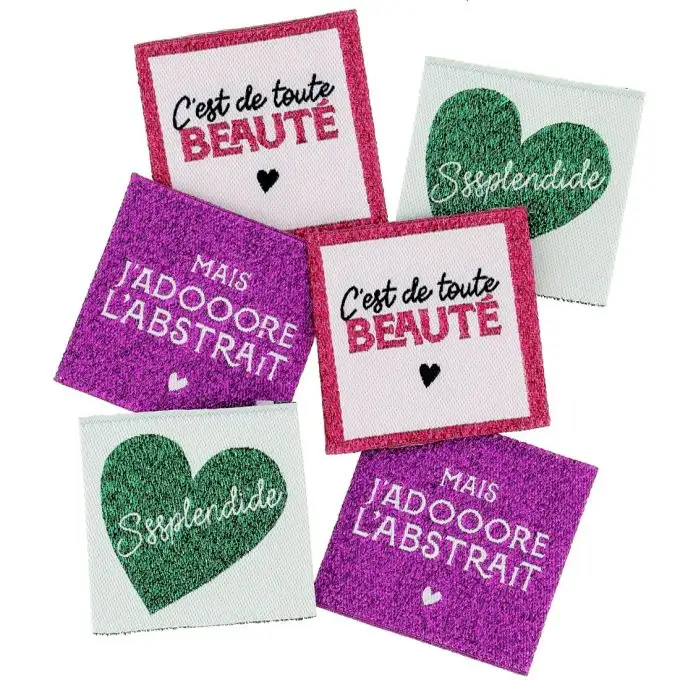 Etichette tessute da cucire tema "È di tutta bellezza" - Bohin