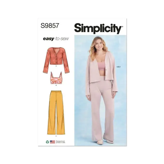 Modello Simplicity S9857.A Abbigliamento da casa in maglia per donna 34 a 52