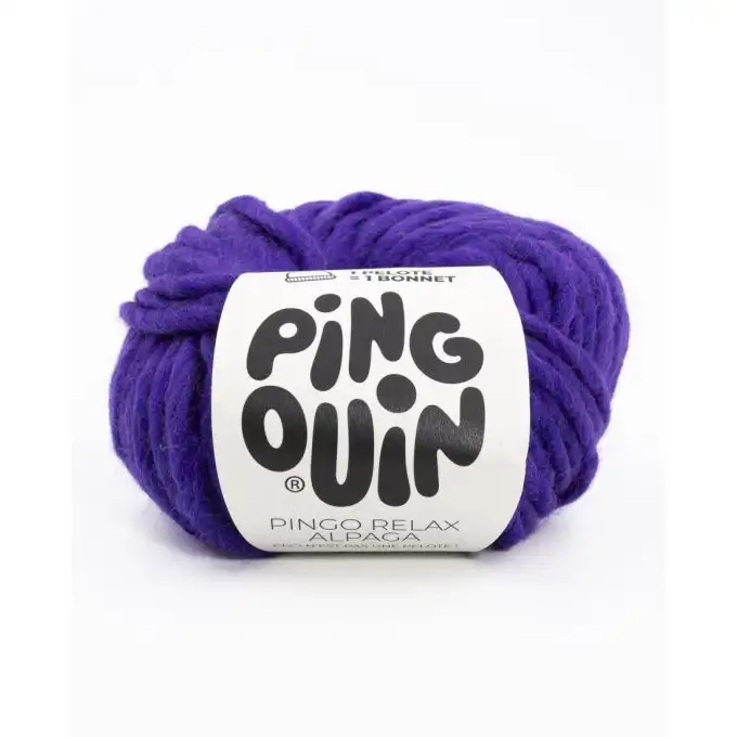 Pelote di filato per maglieria Pingouin Pingo Relax viola