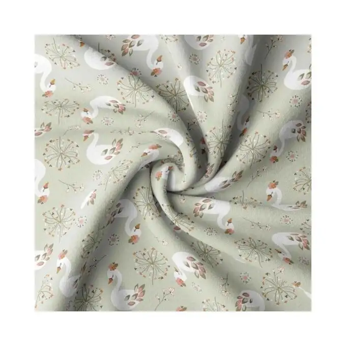 Tessuto cotone cigni