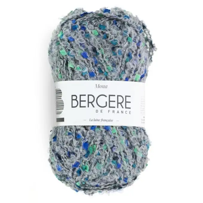 Pelote di lana Bergère de France Mona grigio pavone N°11151