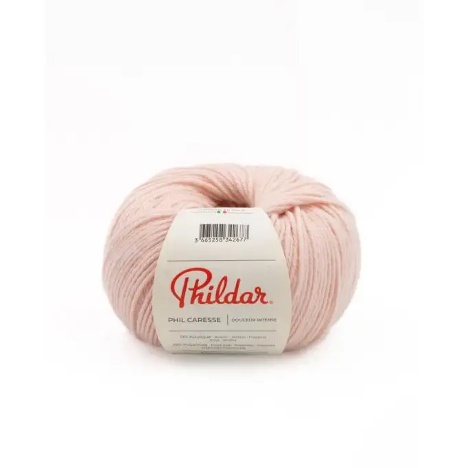 Pelote di filato per maglieria Phildar Caresse nudo
