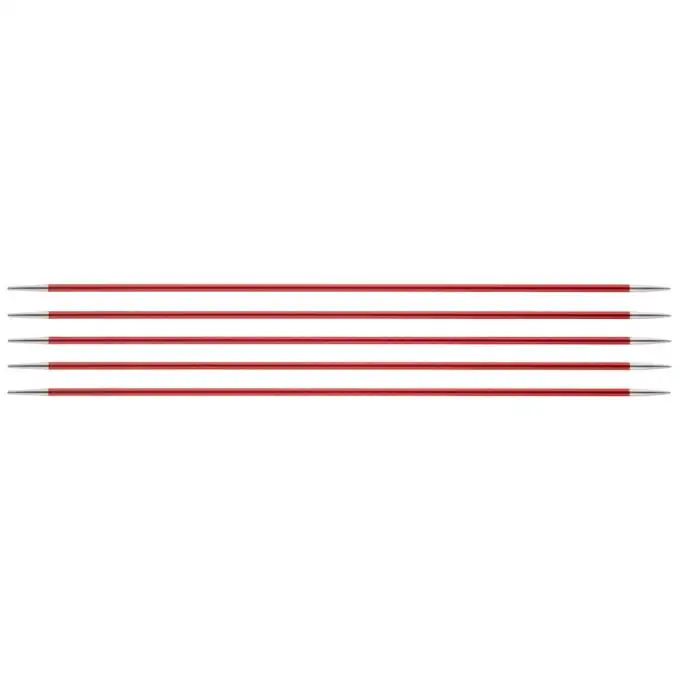 Aghi per maglieria a doppia punta Zing 20 cm x 2.5 mm x5 - Knit Pro