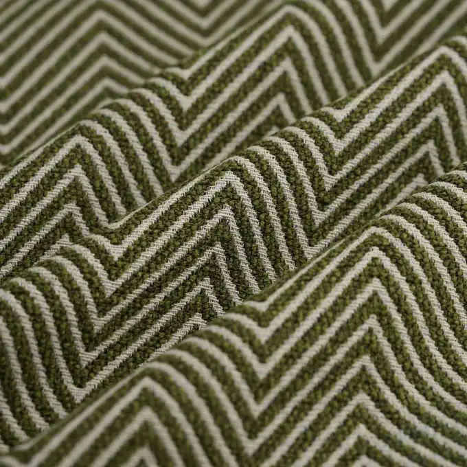 Tessuto jacquard pesante a zigzag kaki