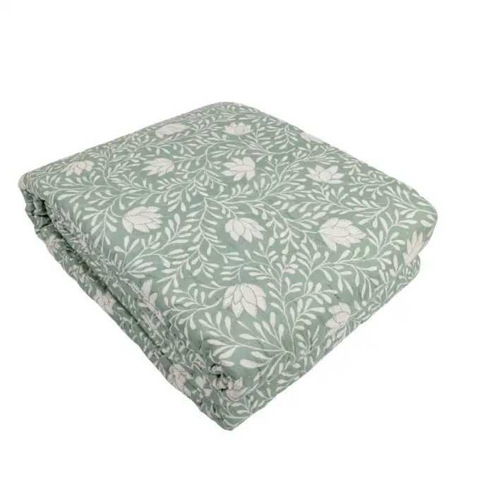 Coperta boutis indiana salvia 230x250cm