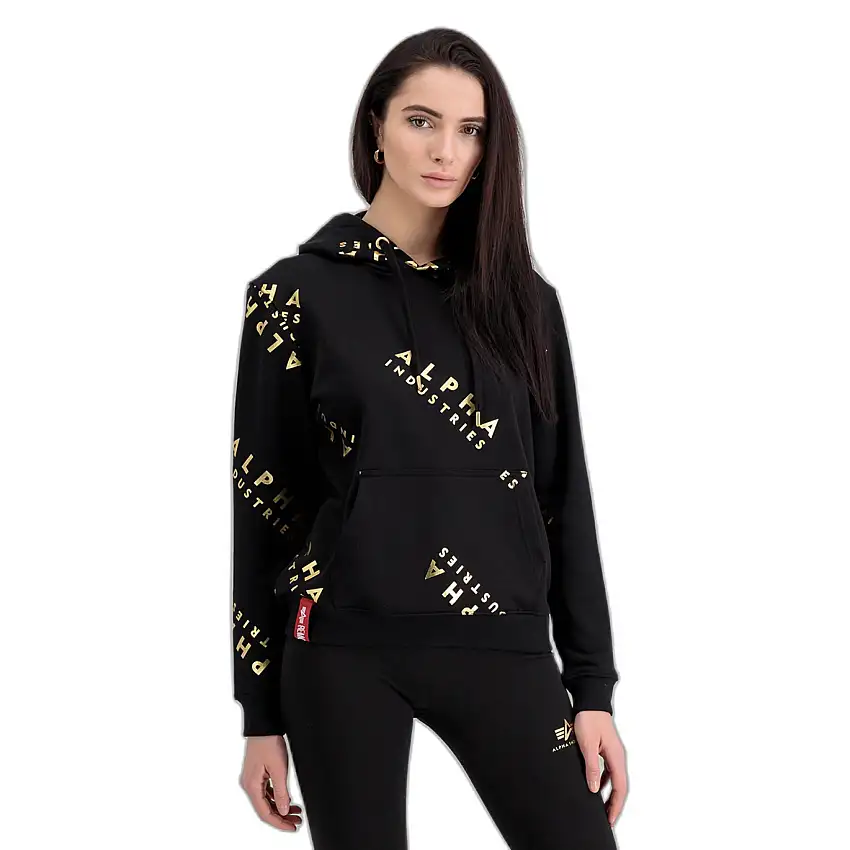 Felpa da donna Alpha Industries Foil AOP