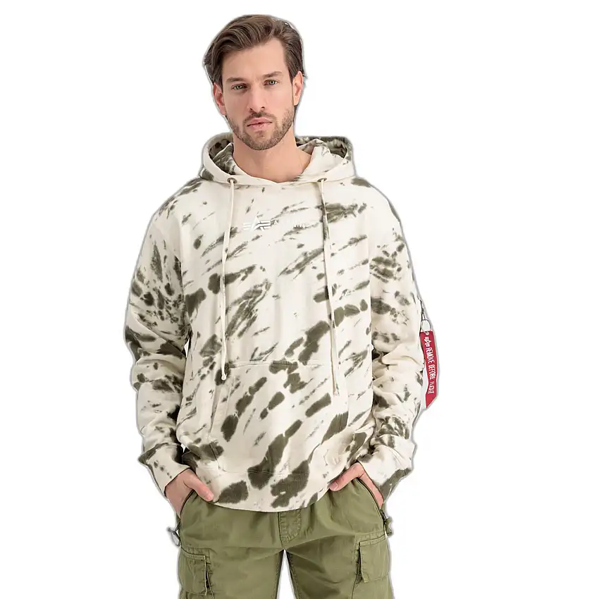 Sweatshirt Alpha Industries con cappuccio Tie Dye