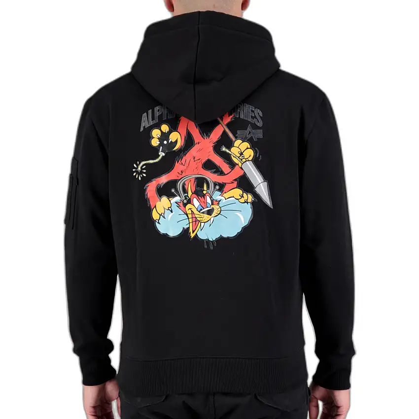 Sweatshirt Alpha Industries con cappuccio Fighter Squadron