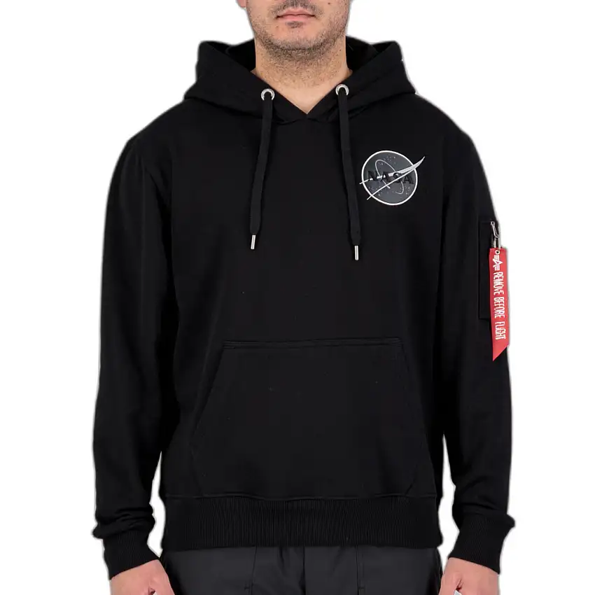 Felpa a girocollo Alpha Industries con cappuccio Dark Side