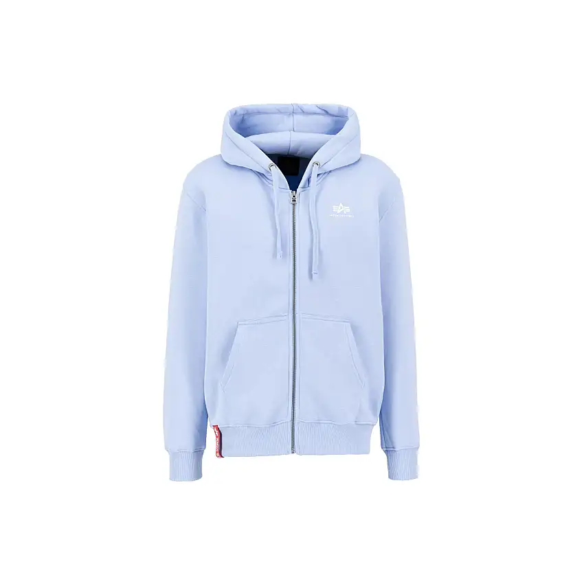 Felpa a girocollo con cappuccio e zip Alpha Industries Basic SL