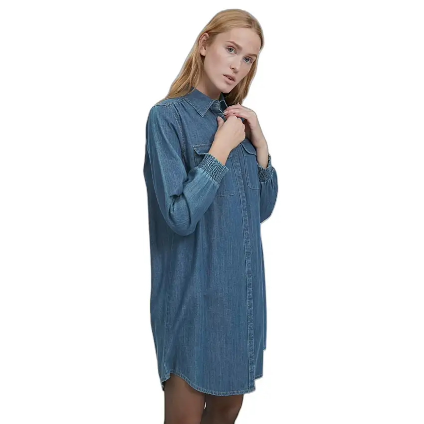 Abito camicia in denim a maniche lunghe da donna b.young Bylucy