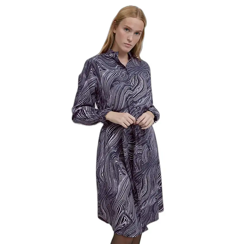 Abito donna a maniche lunghe con collo alto b.young Byfione - Aop